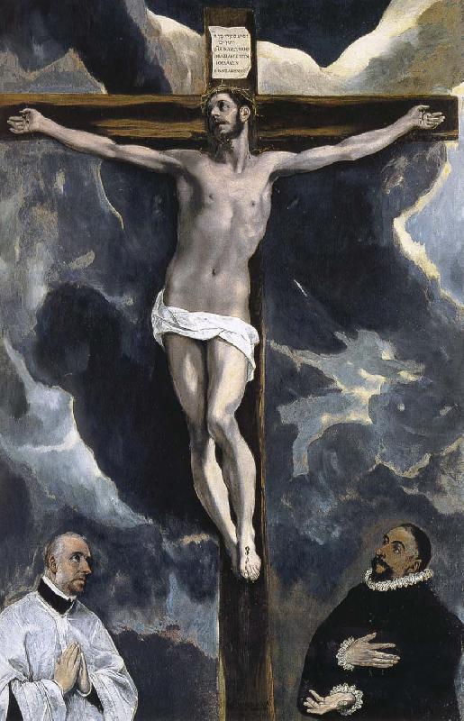 El Greco The Crucifixion with two donors China oil painting art